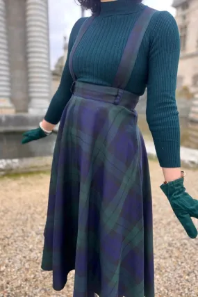 Académia Green Tartan Skirt