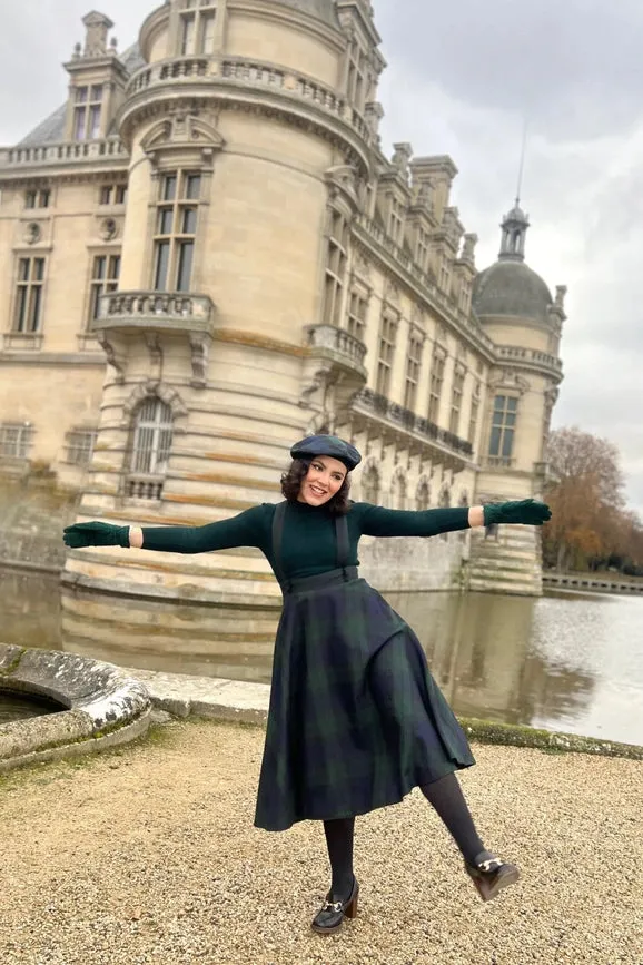 Académia Green Tartan Skirt