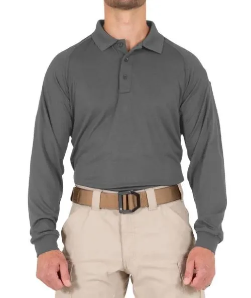 First Tactical Men's Performance Long Sleeve Polo