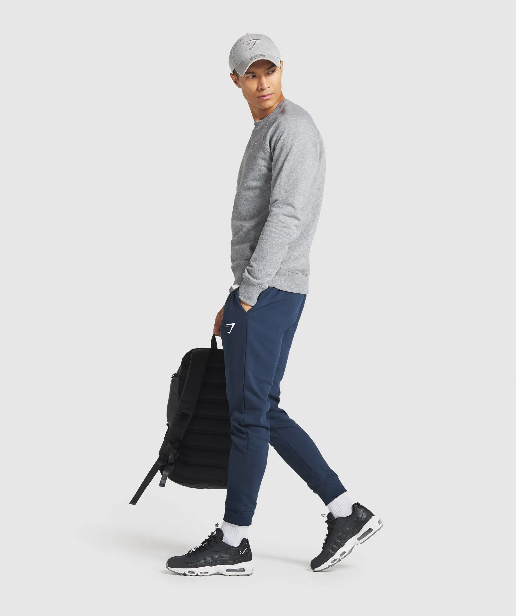 Gymshark Crest Joggers - Navy