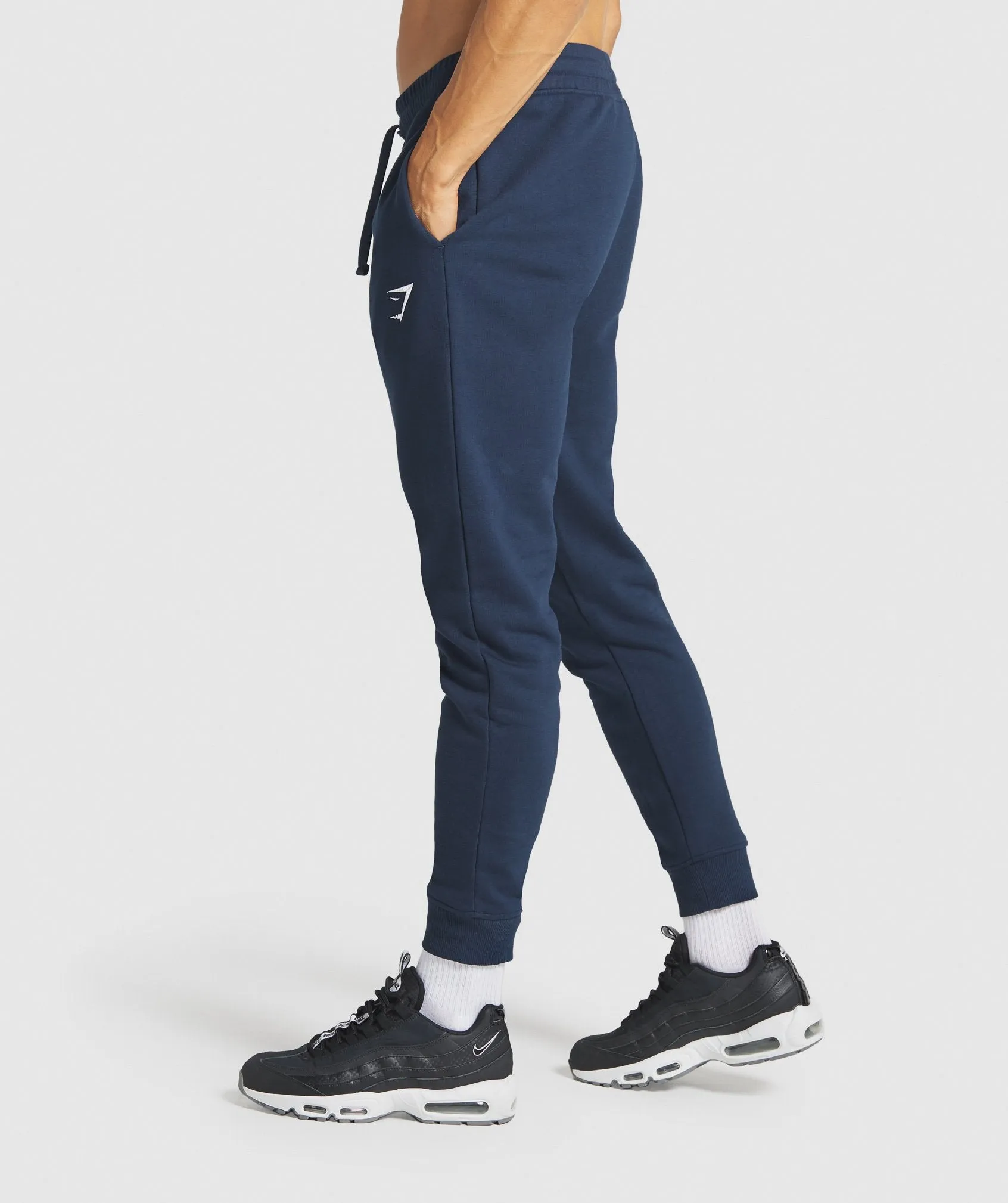Gymshark Crest Joggers - Navy
