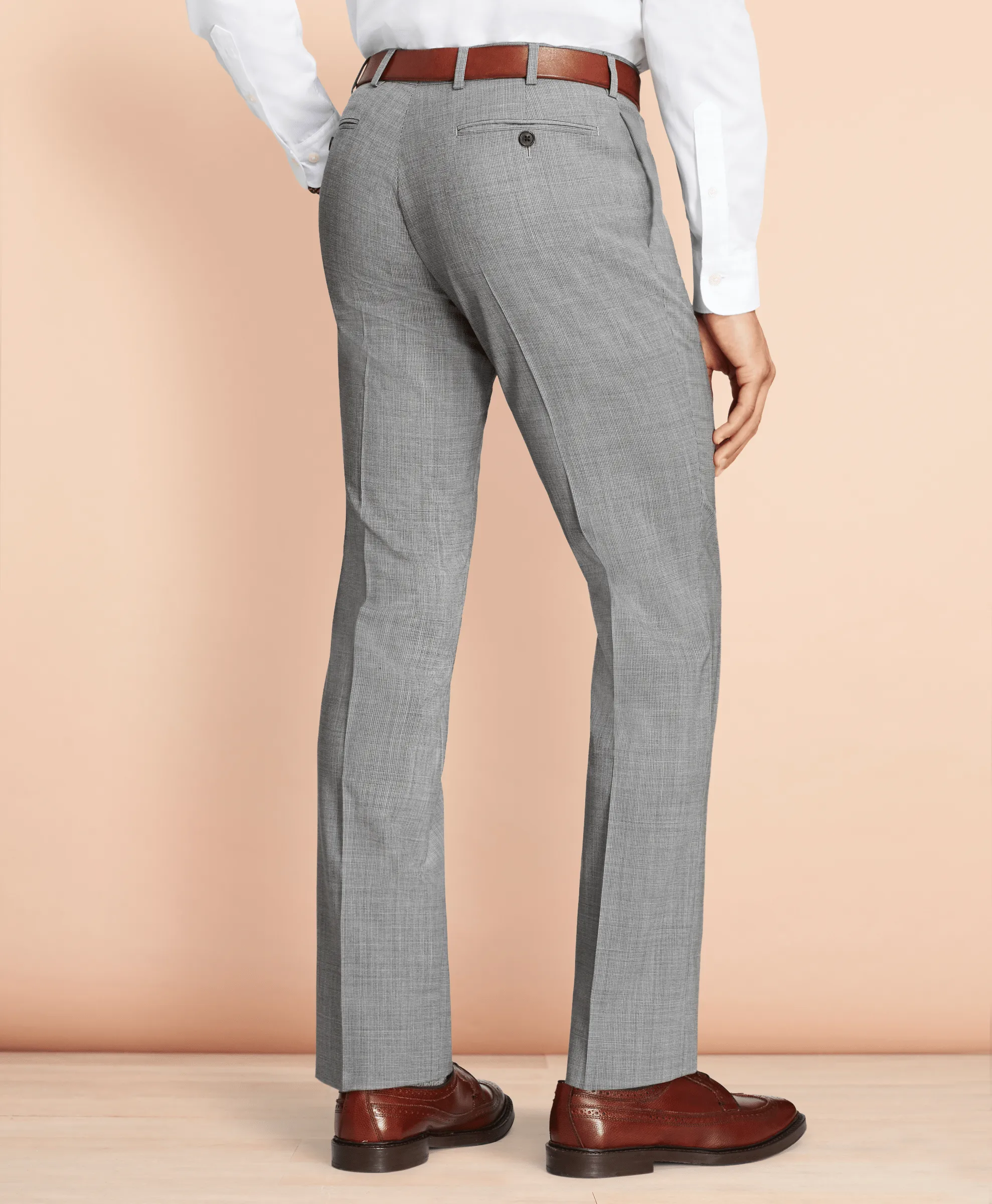 MENS DRESS TROUSERS TRSRF FBPLN GREY SOLID NON SOLID - 000100089351 004 30-34