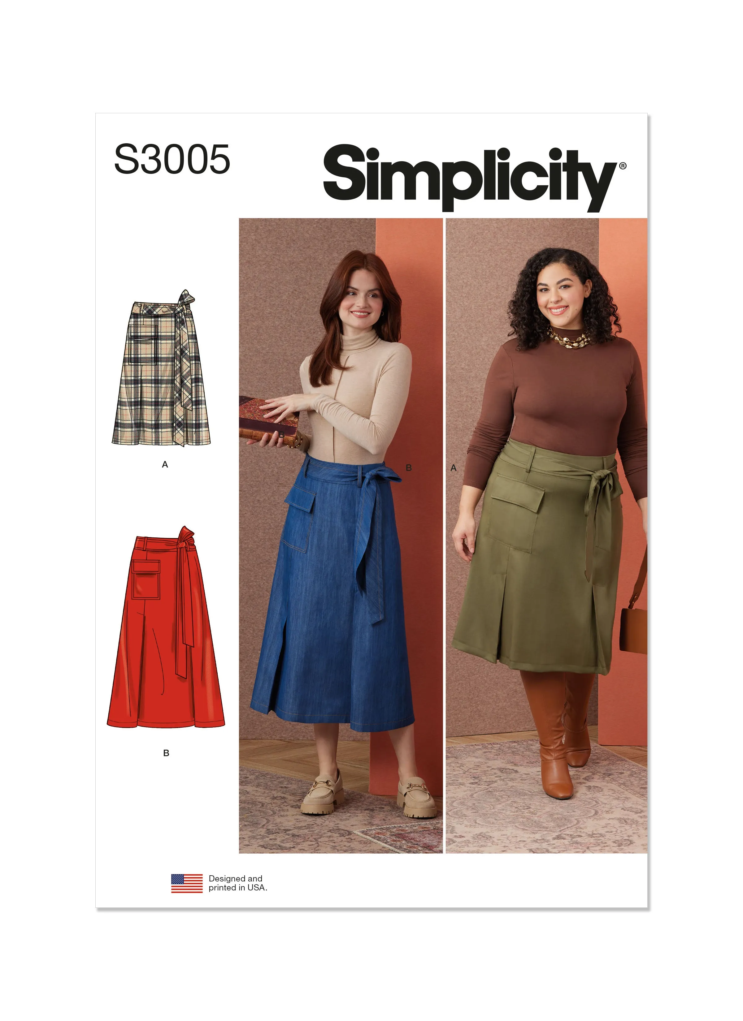 Simplicity Sewing Pattern 3005 Skirts