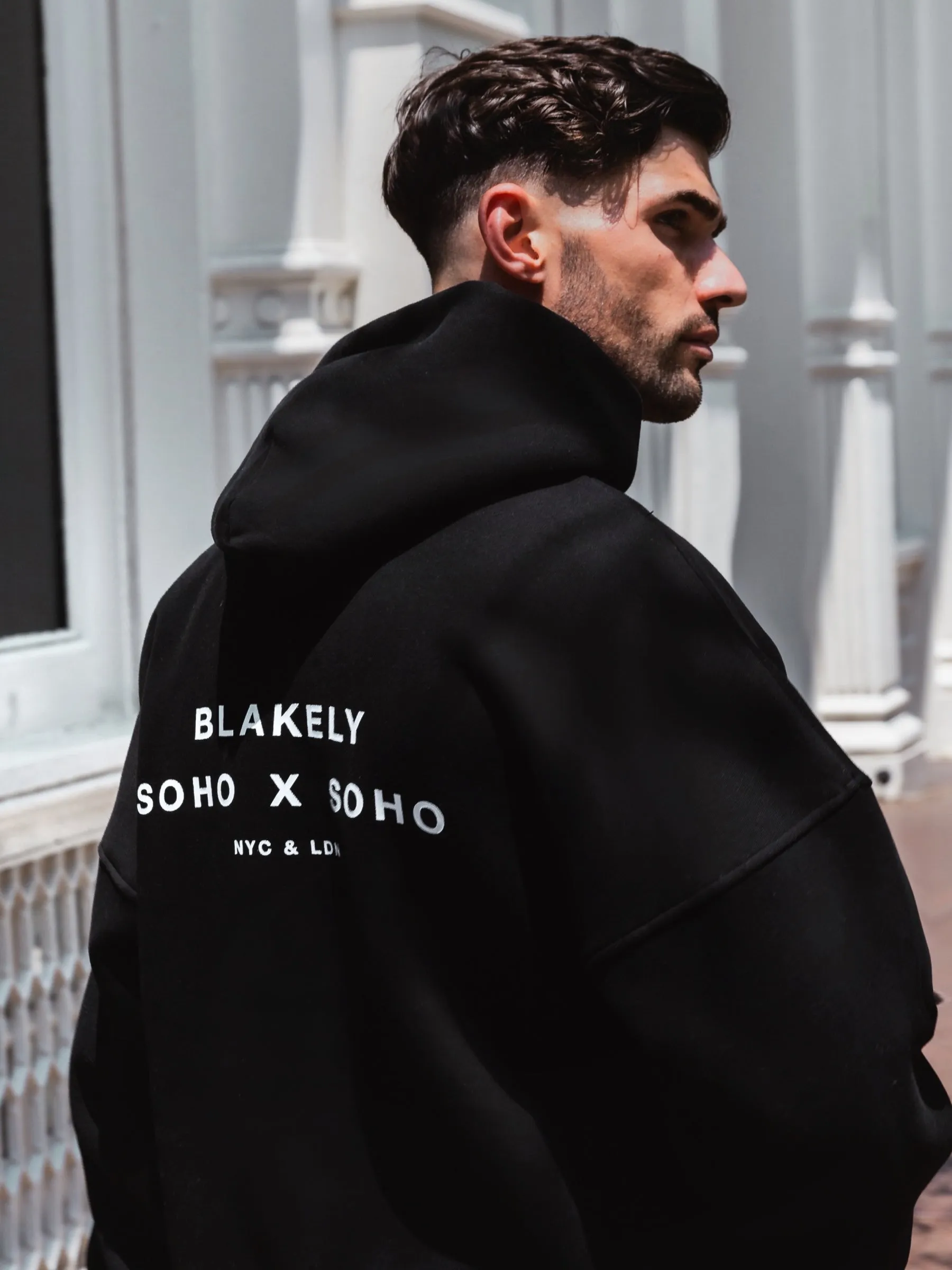 Soho Relaxed Hoodie - Black