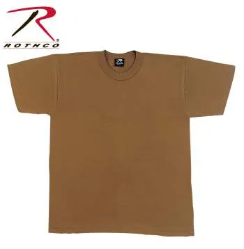 Solid Color Cotton / Polyester Blend Military T-Shirt