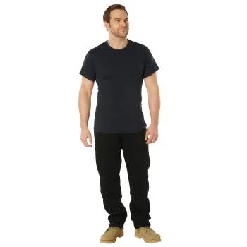 Solid Color Cotton / Polyester Blend Military T-Shirt