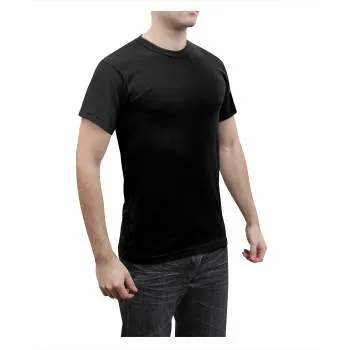 Solid Color Cotton / Polyester Blend Military T-Shirt