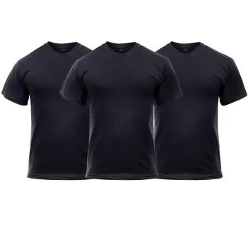Solid Color Cotton / Polyester Blend Military T-Shirt