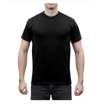 Solid Color Cotton / Polyester Blend Military T-Shirt