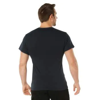 Solid Color Cotton / Polyester Blend Military T-Shirt