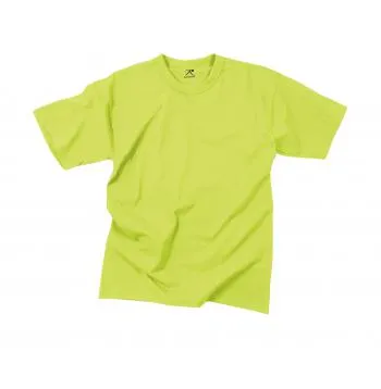Solid Color Cotton / Polyester Blend Military T-Shirt