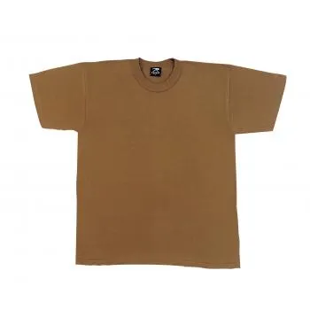 Solid Color Cotton / Polyester Blend Military T-Shirt
