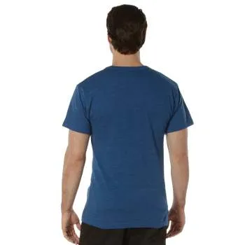 Solid Color Cotton / Polyester Blend Military T-Shirt