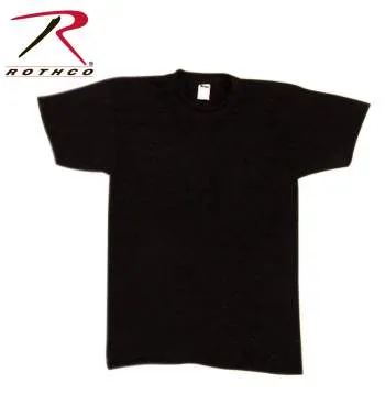 Solid Color Cotton / Polyester Blend Military T-Shirt