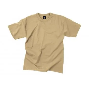 Solid Color Cotton / Polyester Blend Military T-Shirt