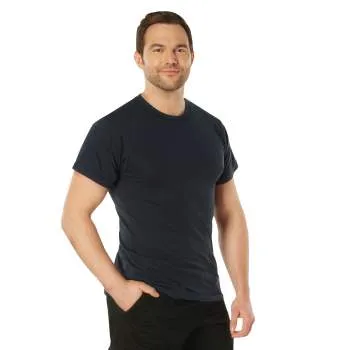 Solid Color Cotton / Polyester Blend Military T-Shirt