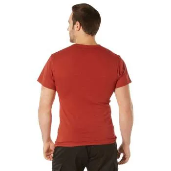 Solid Color Cotton / Polyester Blend Military T-Shirt