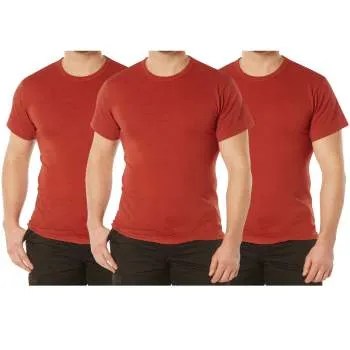Solid Color Cotton / Polyester Blend Military T-Shirt