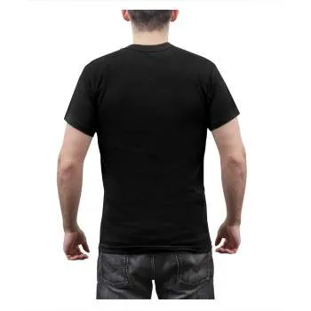 Solid Color Cotton / Polyester Blend Military T-Shirt