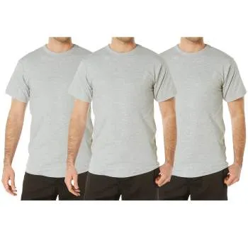 Solid Color Cotton / Polyester Blend Military T-Shirt