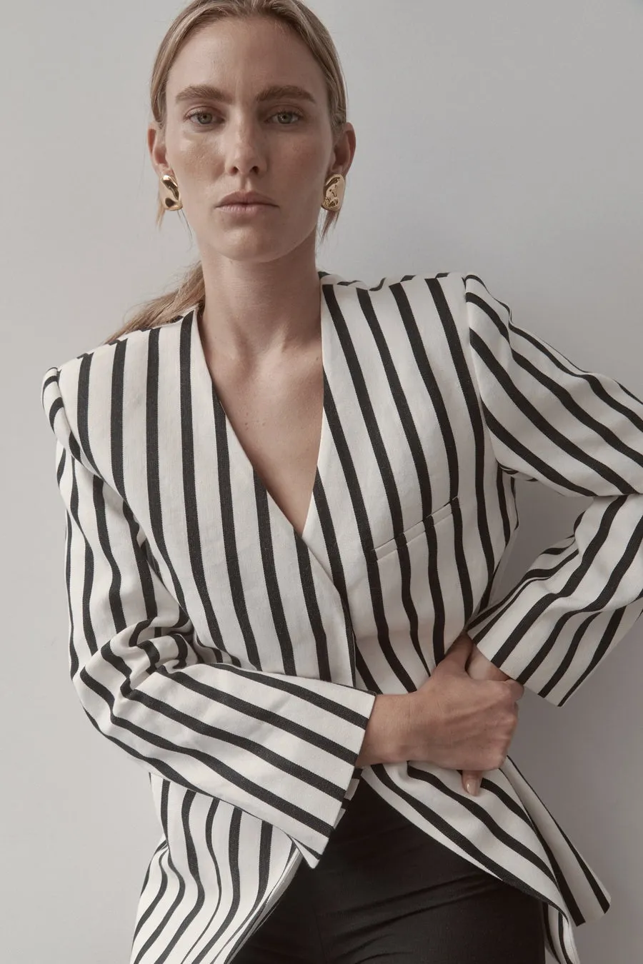Stripe Blazer
