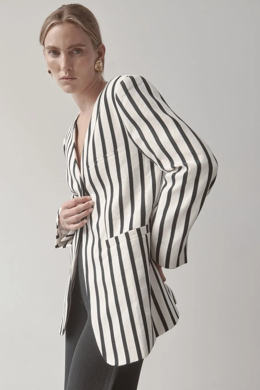 Stripe Blazer