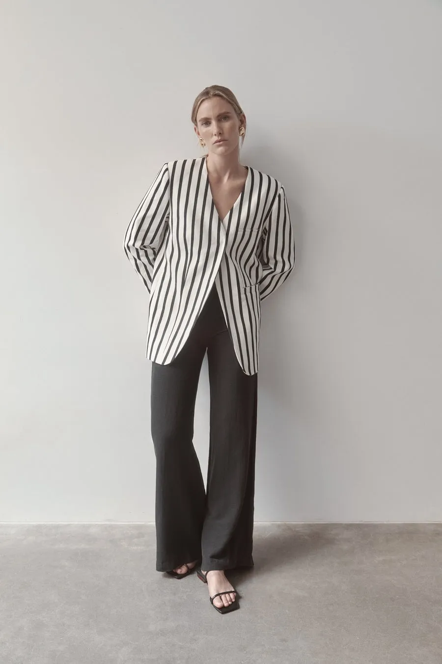Stripe Blazer