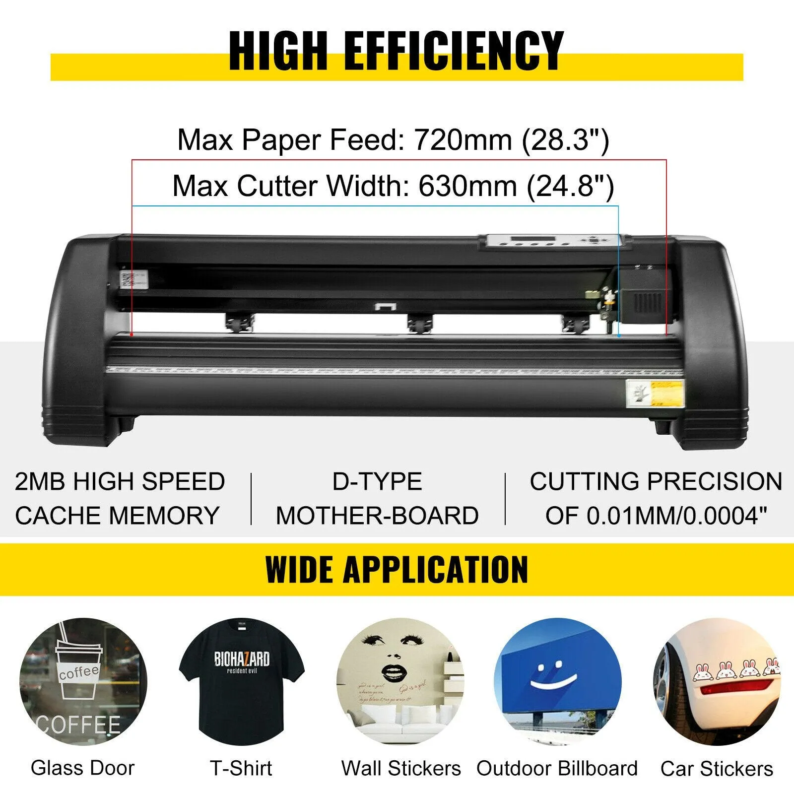 Vevor Heat Press 6-in-1 Sublimation Machine 15" x 15" with 28" Vinyl Cutter Combo New